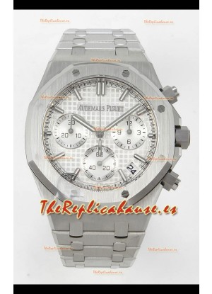 Réplica del Reloj  Audemars Piguet Super Clone Royal Oak 26240 con Dial Blanco.