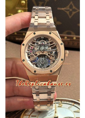Reloj Audemars Piguet Royal Oak Super Clone Tourbillon 26735 en Oro Rosado