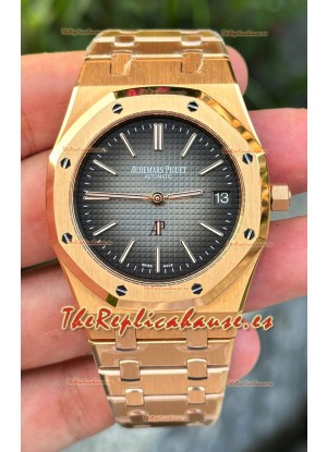 Reloj Audemars Piguet Royal Oak Super Clone Jumbo Sunburst con Dial Gris
