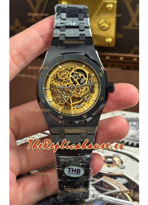 Reloj Audemars Piguet Royal Oak Super Clone Edición Cerámica Negra Esqueletizada