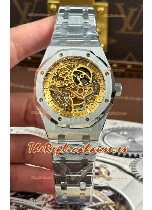 Reloj Audemars Piguet Royal Oak Super Clone de Acero Inoxidable Esqueletizado