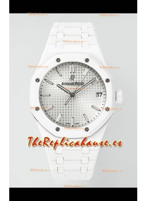 Réplica del Reloj Audemars Piguet Royal Oak 15500 de Cerámica Blanca, Superclon