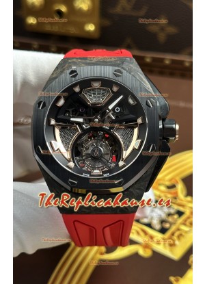 Audemars Piguet Royal Oak Concept Tourbillon UAE Reloj Super Clon de Fibra de Carbono