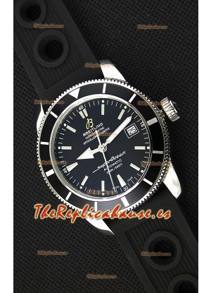 Breitling SuperOcean Heritage II B20 42MM Reloj Réplica Suizo Dial Negro Bisel Negro - Edición Espejo 1:1