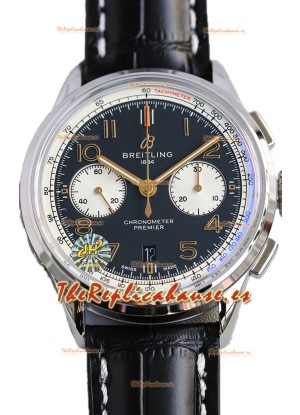 Breitling Premier B01 Chronograph 42 Edition Caja Acero Dial Azul - Reloj Réplica Espejo 1:1