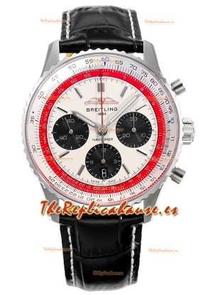 Breitling Navitimer B01 Boeing 747 Chronograph 43 Dial Blanco - Caja Acero 904L Réplica Suiza Espejo 1:1