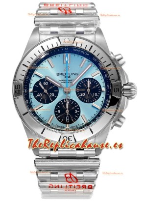 Breitling Chronomat B01 42 Edición Suiza Caja Acero 904L Dial Azul Claro Reloj Réplica Espejo 1:1