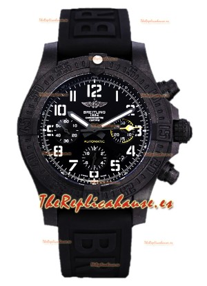 Breitling Avenger Hurricane Chronograph Dial Negro - Revestimiento DLC Reloj Réplica Suiza