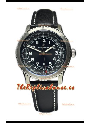 Breitling Navitimer Aviator 8 B35 Unitime Automatic 45 Dial Negro Reloj Réplica Suiza Espejo 1:1
