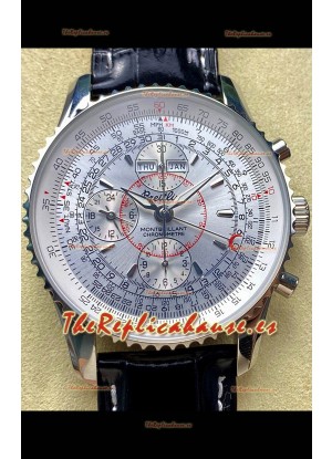 Breitling Montbrilliant Superclone Reloj Réplica en Dial Blanco - Caja Acero 904L