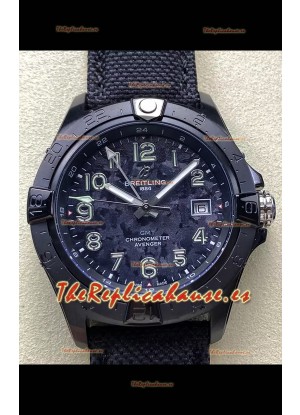 Breitling Avenger Automatic 44 Reloj Réplica Suizo Super Clone 1:1  - Dial Carbono