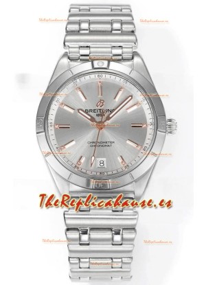 Breitling Chronomat 36MM Acero Inoxidable Casing Reloj Réplica Espejo 1:1 Dial Acero
