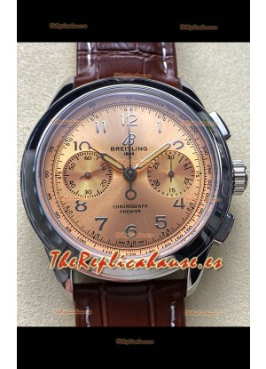 Breitling Premier B01 Chronograph 42 Edition Caja Acero Dial Champange - Reloj Réplica Espejo 1:1