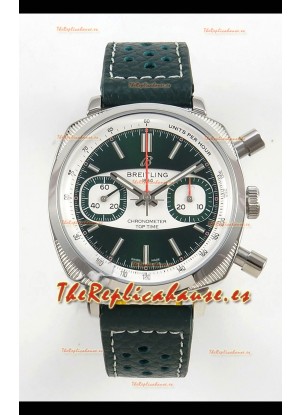 Breitling Top Time Super Clone Reloj Cronógrafo con Correa de Piel Negra