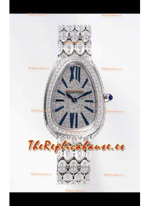 Bvlgari Edición Serpenti Seduttori Relon Caja Acero Diamantes - Réplica Espejo 1:1