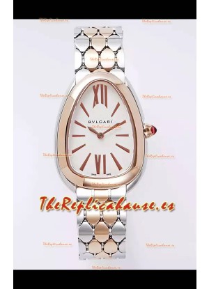 Bvlgari Serpenti Seduttori Edition Caja en Oro Rosado Dos Tonos Reloj Super Clone