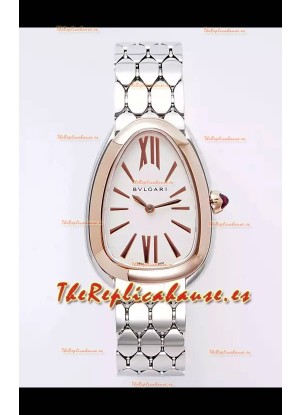 Bvlgari Serpenti Seduttori Edition Caja en Oro Rosado Dos Tonos Reloj Super Clone