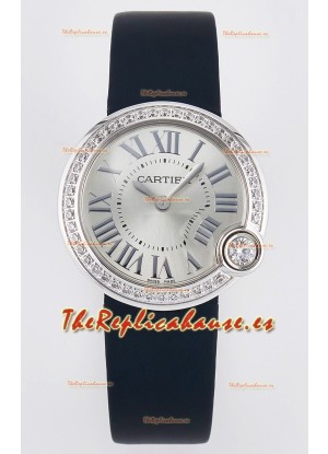 Ballon Blanc De Cartier Reloj Super Clone 30MM Caja Acero 