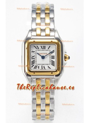 Cartier PANTHERE 22MM Reloj Edición Super Clone Dial Amarillo Oro Blanco en Dos Tonos