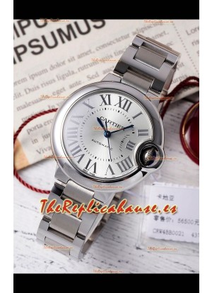 Ballon De Cartier Reloj Suizo Automático Dial Acero Calidad Espejo 33MM en Acero Inoxidable 