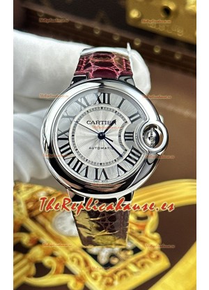 Ballon De Cartier Suizo Automático Calidad Espejo 1:1 33MM en Dial Blanco 