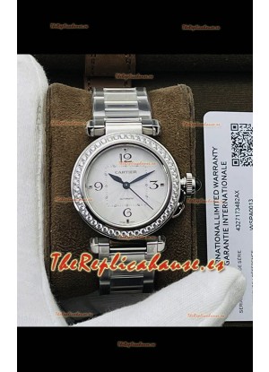 Pasha De Cartier Suizo Automático Calidad Espejo 1:1 Reloj Réplica 35MM
