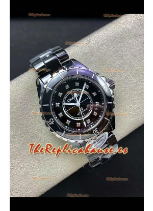 Chanel J12 38MM Caja Cerámica Negra Reloj Automático Réplica Espejo 1:1