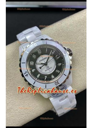 Chanel J12 38MM Caja Cerámica Blanca Reloj Automático Réplica Espejo 1:1