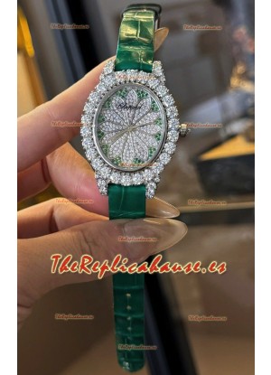 Chopard Super Clone L'Heure du Diamant Moissanitas Reloj Acero Inoxidable 34MM