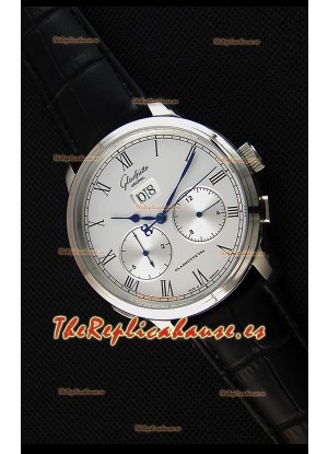 Glashuette Dual Sub Dial Reloj Réplica Japonés en Dial Blanco