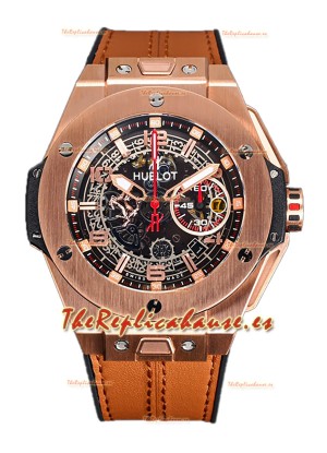 Hublot Big Bang Edición F1 "King Gold" Cronógrafo Oro Rosado Reloj Réplica Suiza 