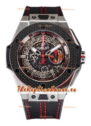Hublot Big Bang Edición F1 "Titanium Carbon" Cronógrafo Reloj Réplica Suiza 