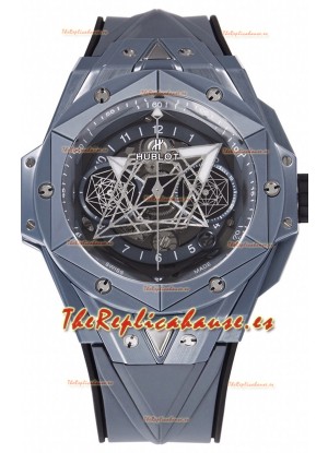 Hublot Big Bang UNICO Sang Bleu II Cerámica Gris Calidad Espejo 1:1 Reloj Réplica Suiza