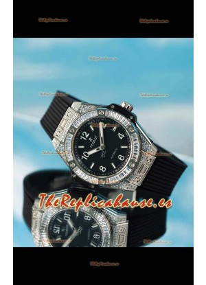 Hublot Big Bang One Click King Dial Negro Caja Acero Reloj Réplica Suizo 39MM