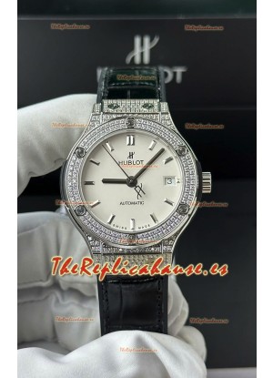 Hublot Super Clone Classic Fusion Titanium 38MM Reloj Réplica Espejo 1:1 Dial Blanco