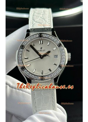 Hublot Super Clone Classic Fusion Titanium 33MM Reloj Réplica Espejo 1:1 Dial Blanco