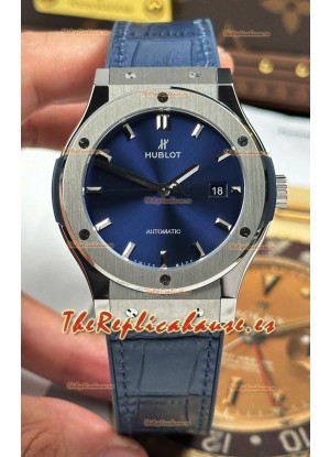 Reloj Hublot Super Clone Classic Fusion con Dial de Titanio Azul de 42 mm