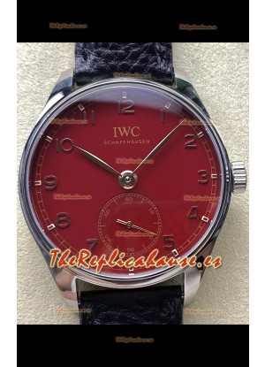 IWC Portugieser Super Clone Automatic 41 IW358315 Dial Rojo en Caja Acero
