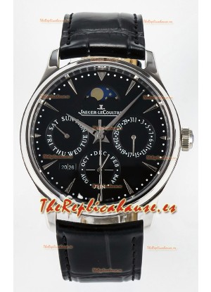 Jaeger LeCoultre Super Clone Master Ultra-Thin Calendario Perpetuo Dial Negro