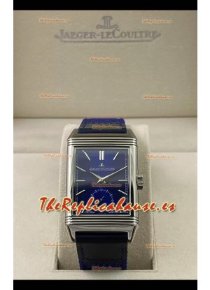 Jaeger-LeCoultre Reverso DuoFace Reloj Caja Acero Dial Azul en Movimiento Suizo Automático