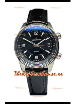 Jaeger LeCoultre Polaris Automatic Dial Negro Caja Acero 41MM Reloj Réplica Suiza 