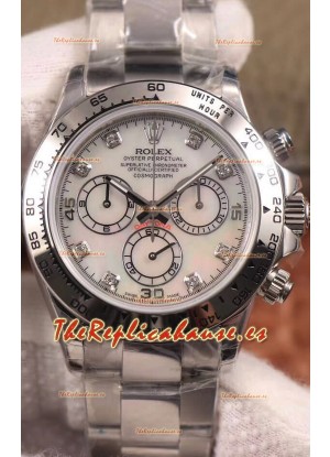 Rolex Cosmograph Daytona 116509 Dial Perla Movimiento Cal.4130 - Reloj Acero 904L