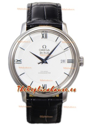 Omega De-Ville Annual Co-Axial Reloj Réplica Suiza Edición Espejo 1:1 en Dial Blanco 39.5MM