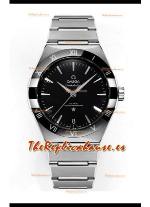 Omega Co-Axial Constellation Acero Inoxidable Dial Negro Réplica Espejo 1:1 41MM