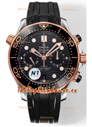 Omega Seamaster Co-Axial Master Chronograph Dial Negro Dos Tonos 44MM Réplica Espejo 1:1