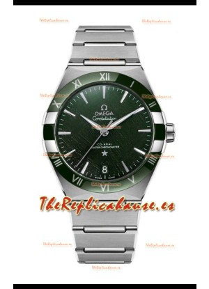 Omega Co-Axial Constellation Acero Inoxidable Dial Verde Réplica Espejo 1:1 41MM