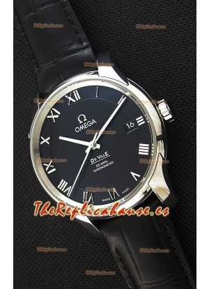 Omega De-Ville Annual Calendar Co-Axial Reloj Réplica Suizo a espejo 1:1 Edición en Dial Negro