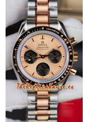 Omega Speedmaster Professional Moonwatch Dos Tonos Oro Sedna Reloj Réplica Suizo