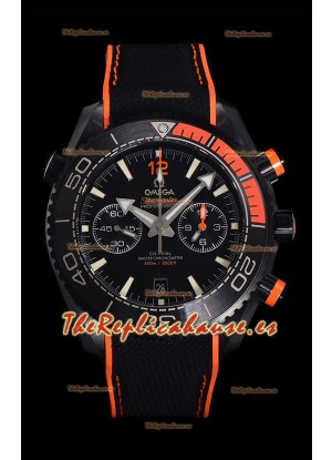 Omega Super Clone Planet Ocean 600M Cronógrafo Cerámica Negra Reloj Réplica