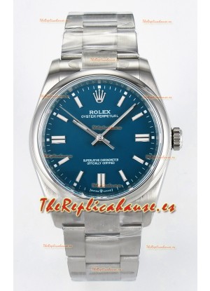 Rolex Oyster Perpetual Super Clone REF#126000 36MM Dial Azul Réplica Suiza